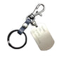 Military ID card dog tag stainless steel pendant titanium steel jewelry key chain pendant cowhide pet identification tag