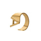 English 26-letter steel peptide ring niche design stainless steel gold-plated cold opening finger jewelry