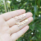 Papa Stainless Steel Alphabet Necklace Female "I Love Dad" Father's Day Gift Necklace