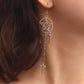 Jewelry geometric exaggerated tassel cross star pendant earrings women's big disc five-pointed star earrings
