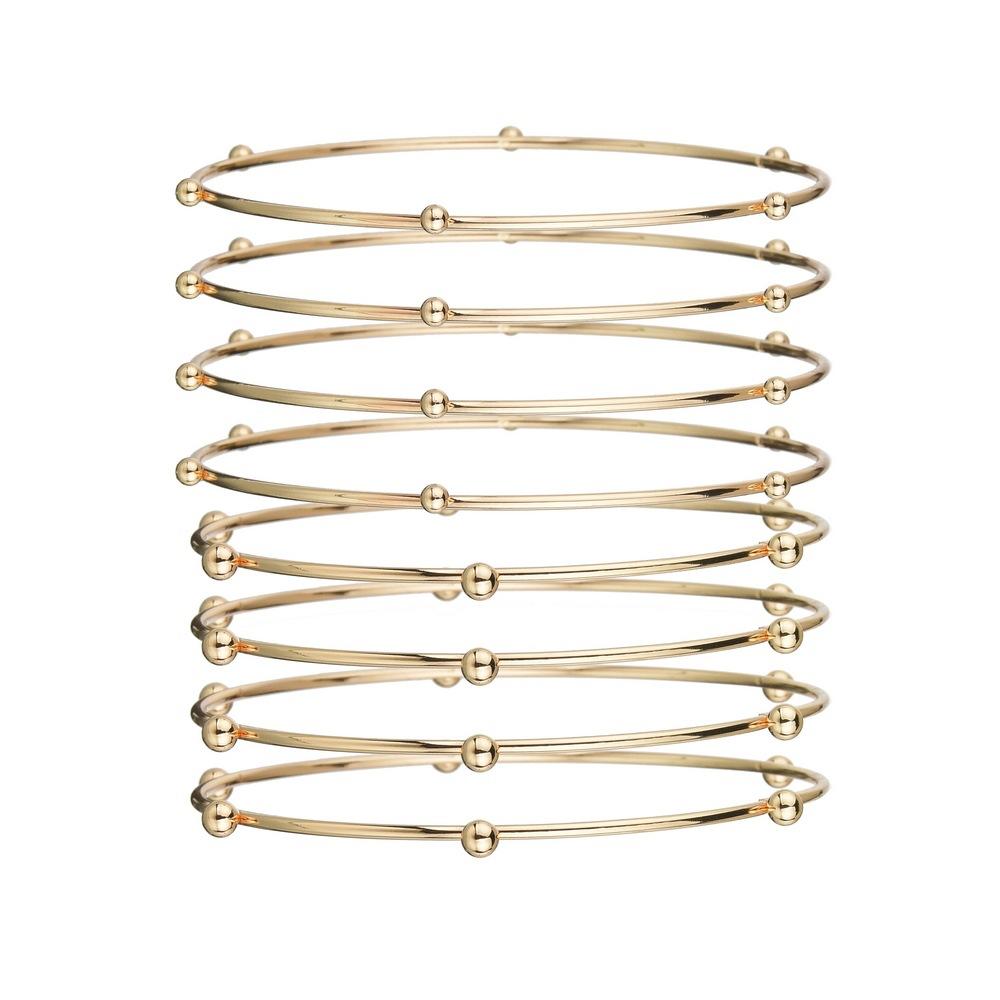Bohemia 8-Piece Bracelet Fashion Plating KC Gold Bracelet Ladies Jewelry Breakout