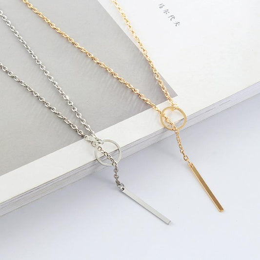 Jewelry Design Long Circle Metal Long Necklace Women's Sweater Chain