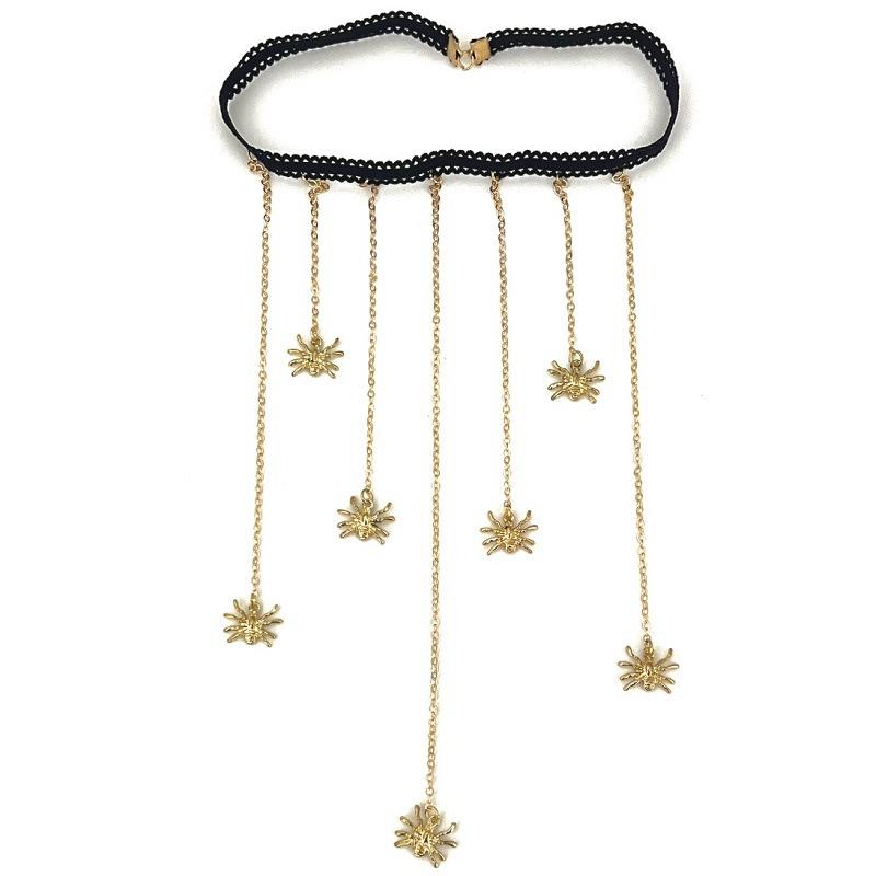 Jewelry long tassel spider chain leg chain female exaggerated metal insect spider thigh chain