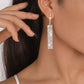 E185 Exaggerated Rhinestone Light Luxury Personality Earrings Temperament Long Earrings Cold Internet Celebrity Earrings Female