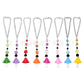 Fashion cartoon resin color small mushroom creative key chain men and women car bag key chain pendant