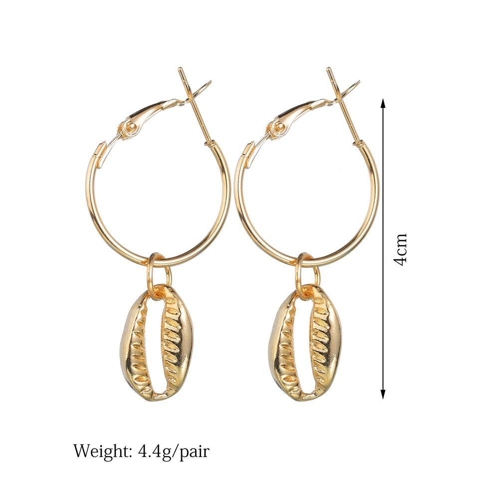 Accessories Fashion Personality Trend Alloy Shell Earrings Earrings Women's Earrings Jewelry