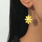 Temperament Resin Daisy Earrings Summer Fashion Net Red Flower Stud Earrings Female Jewelry