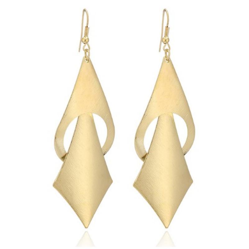 Baroque Indian frosted face ladies star earrings with personality tie-shaped all-match earrings