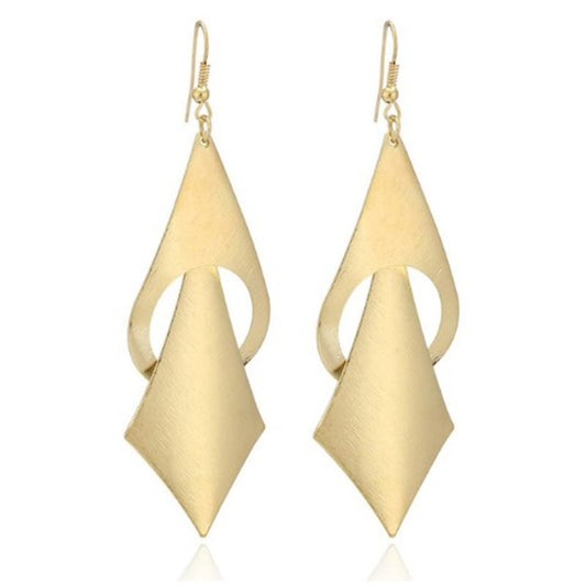 Baroque Indian frosted face ladies star earrings with personality tie-shaped all-match earrings