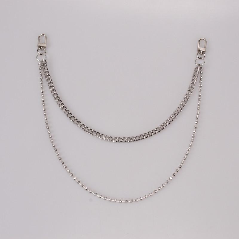 Jewelry Personality Slim Claw Chain Waist Decoration Simple Chain Diamond Multilayer Geometric Waist Chain Pants Chain