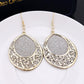 Exaggerated Swing Earrings Palace Vintage Frosted Earrings