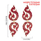 Jewelry geometric exaggerated hollow out dripping oil earrings national three-dimensional double flame niche earrings