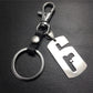 Rainbow 6 Lucky Car Keychain Stainless Steel Titanium Steel Pendant