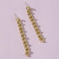 E8677 Temperament Long Earrings Metal Chain Diamond Earrings Personality Hip Hop Cold Fashion Earrings