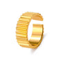 ins simple wide and narrow gear ring niche design geometric metal opening index finger ring couple ring