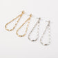 E1496 Exaggerated metal wavy pattern earrings drop-shaped several hollow earrings retro simple earrings