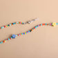 Jewelry colorful flower pattern soft pottery bead glasses chain ladies personality fashion mask non-slip lanyard