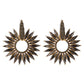 1617 Jewelry Exaggerated Diamond Temperament Circle Earrings Retro Sunflower Geometric Fashion Earrings