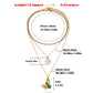 Jewelry Simple Fashion Geometric Multilayer Sweater Chain Necklace Female Personality Versatile Trend Necklace
