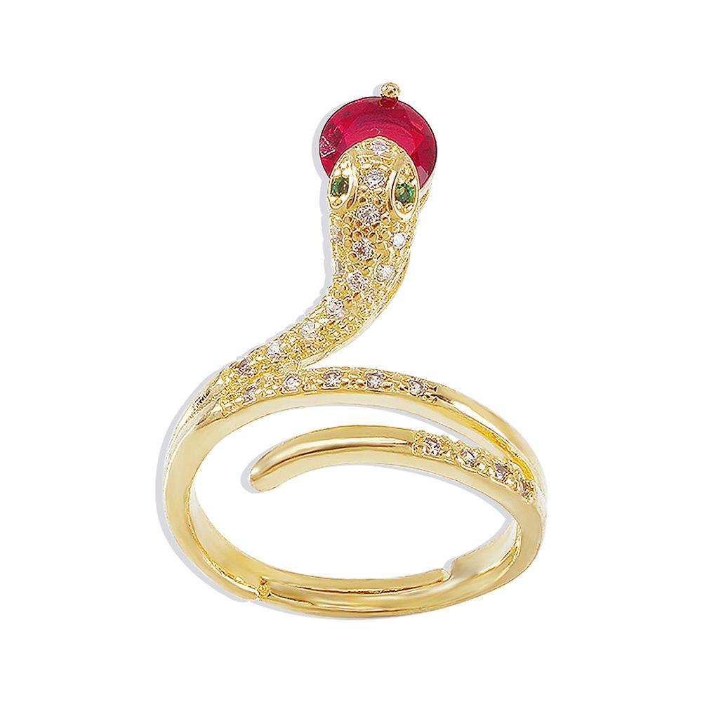 ZR122 Minority Design Personality Jewelry Simple Fashion Snake Ring Geometric Light Luxury Ring