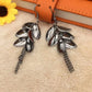 Fashion Metal Sequin Petal Earrings Chain Tassel Multi-layered Earrings Women Ornament Christmas