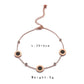 Year Spring Stainless Steel Rose Gold Anklet Round Black Oil Roman Numeral Simple Personality Jewelry