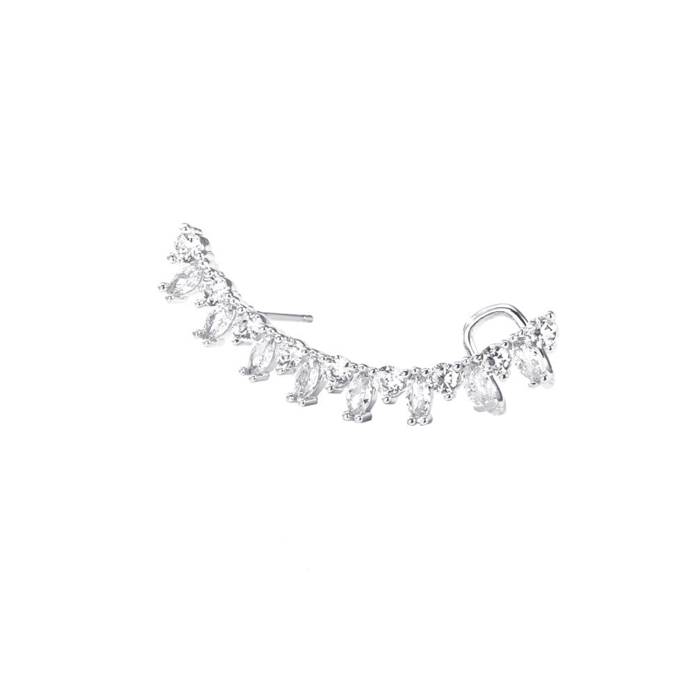 ins zircon ear bone clip fashion temperament niche design one-piece diamond ear clip personality ear stud earrings