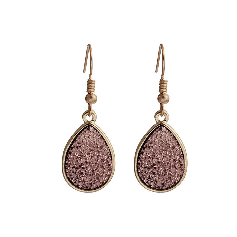 Jewelry fashion simple crystal cluster earrings personality sweet drop earrings
