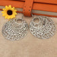 Palace hollow multi-level round wreath earrings Indian ladies earrings