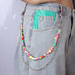 Jewelry Sexy Tassel Fruit Peach Heart Soft Pottery Pants Chain Double Chain Imitation Pearl Body Chain