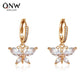 Crystal Butterfly Earrings Super Flash Zircon Butterfly Earrings Femininity Versatile Earrings Earrings