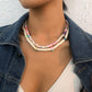 N9149 Bohemia Pearl Necklace Geometric Soft Pottery Star Necklace Fashion Temperament Double Layer Necklace