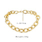 Hip-hop thick chain simple O-shaped aluminum chain exaggerated collarbone necklace ins fashion all-match necklace