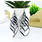 Direct Supply Earrings Exaggerated Retro Earrings Alloy Multi-layer Frosted Spiral Earrings