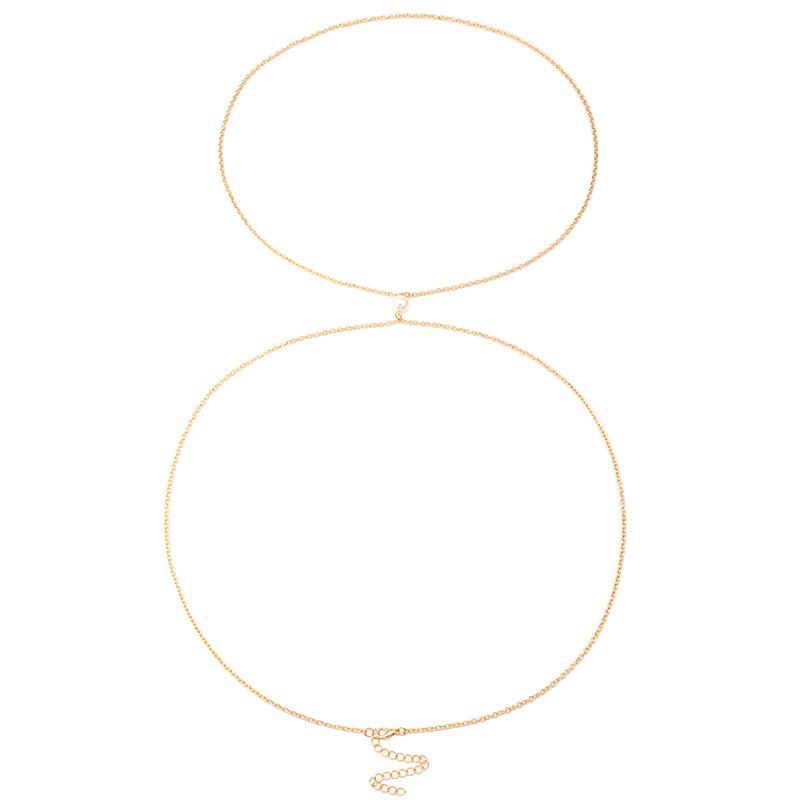 Fashion Street Shooting Summer Beach Sexy Bikini Pearl Connection Waist Chain Body Chain One Chain Accessories
