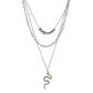 Fashion Alloy Snake Necklace Retro Ethnic English Alphabet Necklace Clavicle Chain Accessories