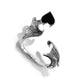 Jewelry Retro Drip Nectarine Heart Stud Earrings Fashion Creative Halloween Elf Wings Ear Bone Clip