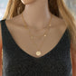 Fashion Pop Jewelry Women's Multi-layer Disc Rhinestone Star Pendant Necklace Combination