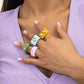 Jewelry Sweet Cool Macaron Color Geometric Ring Cute Cartoon Pig Ring Hand Jewelry Female