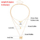 Jewelry trend multi-layer love hollow butterfly necklace female ins niche design sense light luxury