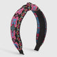 F493 Ethnic niche hit color geometric headband knotted sweet butterfly embroidery fashion creative headband