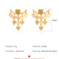 Fashion niche tassel love earrings high-end retro two-wear earrings autumn and winter versatile earrings