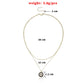 Jewelry 14K Full Diamond Round Geometric Pendant Necklace Women's Fashion Simple Devil's Eye Necklace