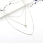 Fashion Women's Bohemian Glitter Sequin Layered Necklace Clavicle Chain Jewelry