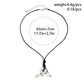 Jewelry Simple Wax Line Geometric Necklace Temperament Mi-shaped Imitation Pearl Tassel Pendant Necklace Female