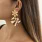 Jewelry cold folds irregular square exaggerated earrings niche geometric personality flower earrings