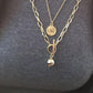 Hip-hop multi-layered cross necklace retro beauty head collarbone chain sweater chain accessories cool and handsome hipster pendant