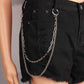 Metal Waist Chain Punk Rock All-Match Night Jeans Decorative Ring Pendant Pants Accessories