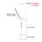 Jewelry Long Tassel Pendant Necklace Femininity Y-shaped Love Black Gemstone Necklace