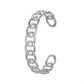 Fashion and simple French stainless steel Cuban chain open bracelet titanium steel trendy atmosphere letter C-shaped bracelet